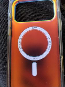 LAUT MagSafe iPhone Case Iridescent Orange
