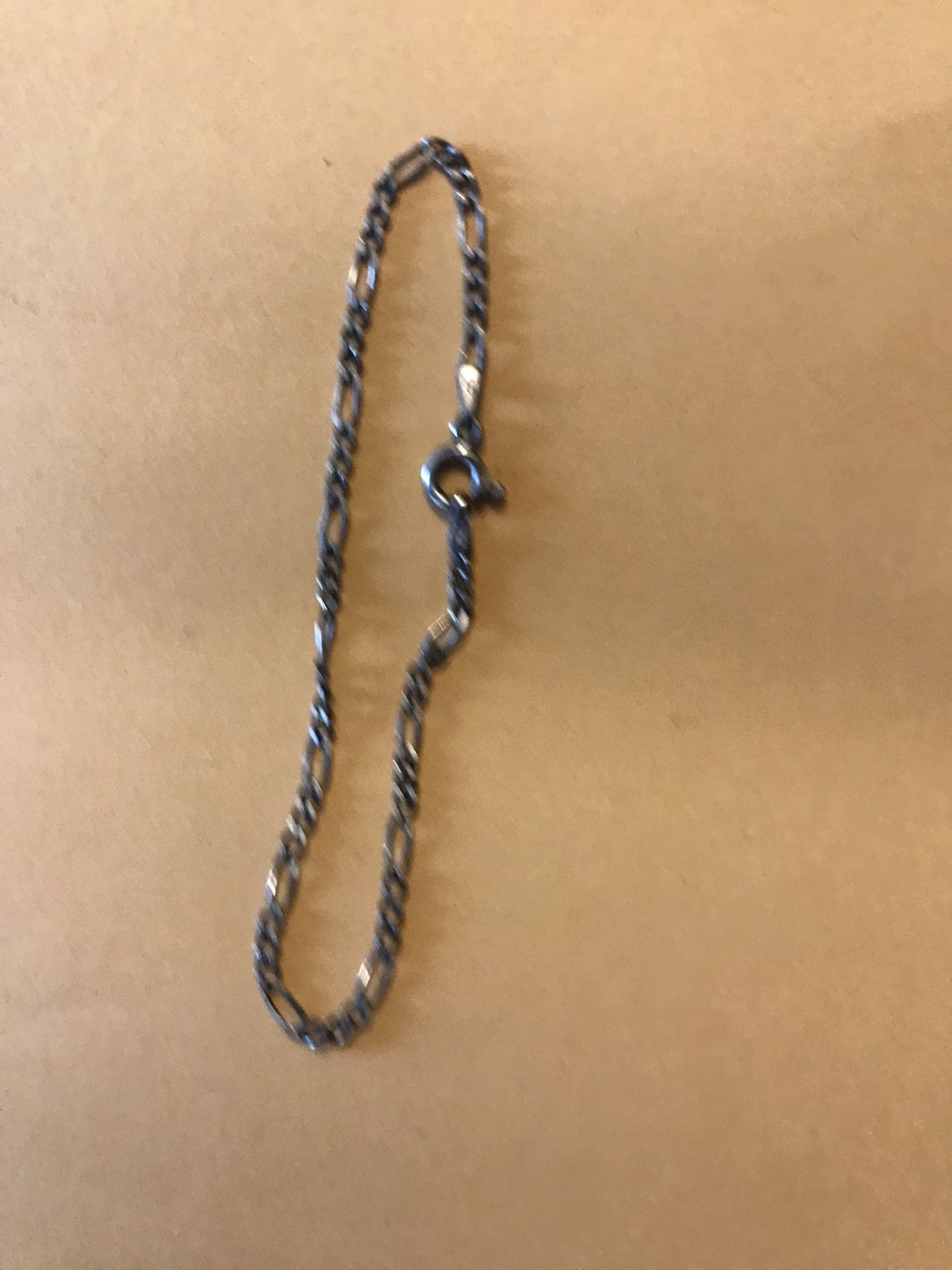 92.5 Silver Chain Bracelet 7"