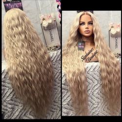 Human Hair Blended Lace Front Wig 