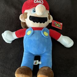 Brand New Jumbo Super Mario Brothers Mario, Plush Doll