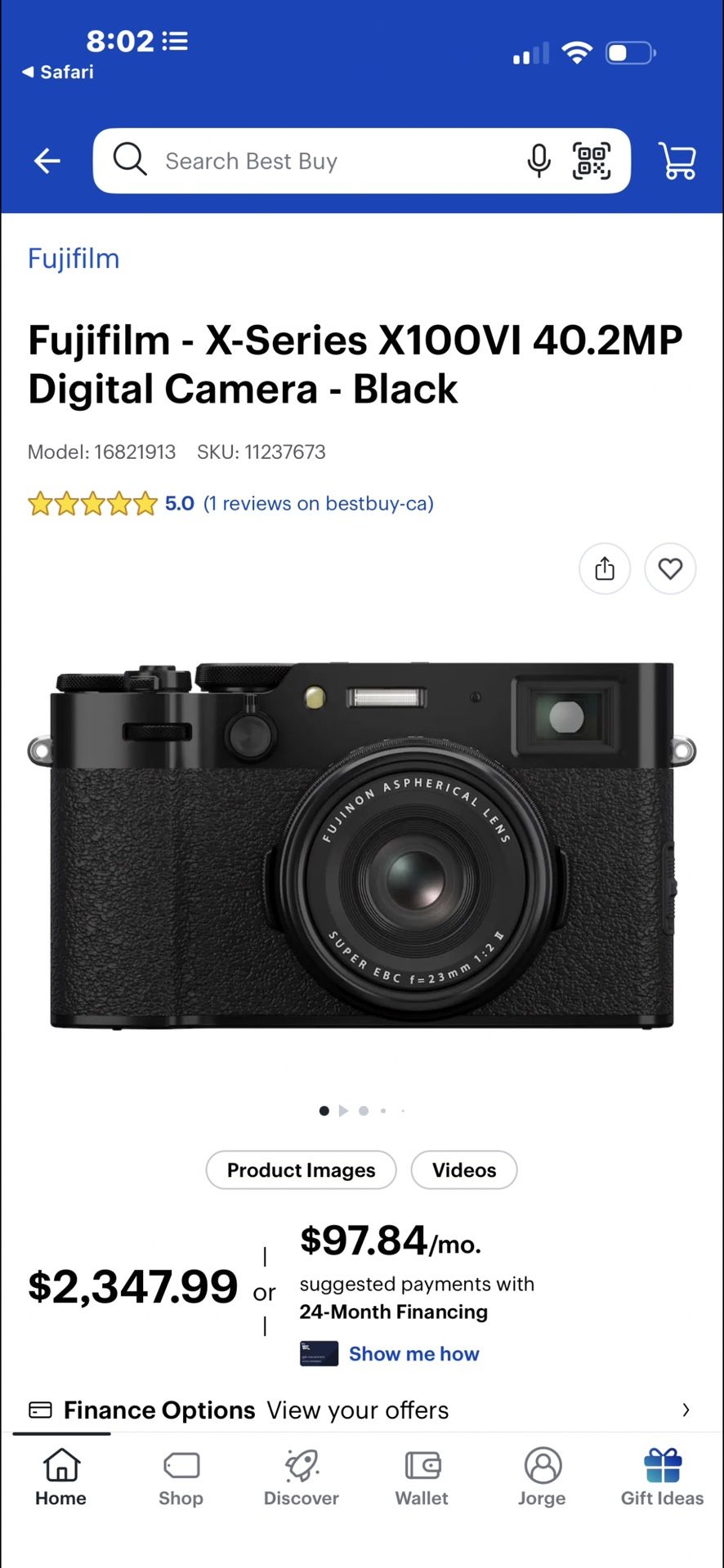 Fujifilm-X-series X100V1 40.2mp Digital Camera