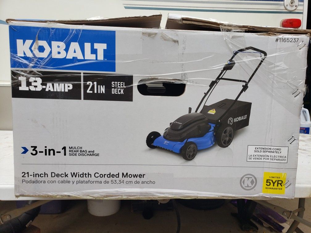 Kobalt 13 Amp 21 in Corded Electric Lawn Mower