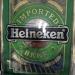 Heineken Bar Mirror  19X14