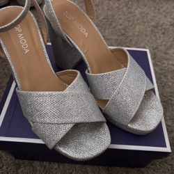 Silver heels