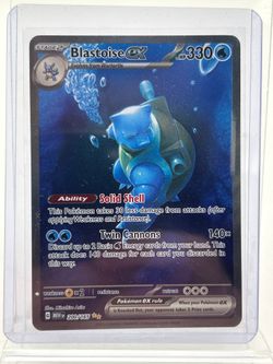 Pokémon TCG 151 Blastoise Ex 200/165 Holo English