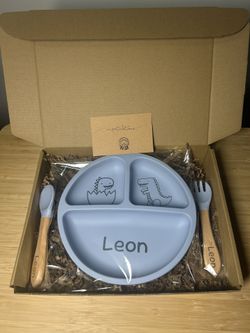 Custom Personalized Toddler Plate Set
