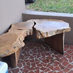 Hand Crafted Wood Bench 