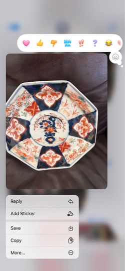 Imari Style Octagonal Porcelain Plate