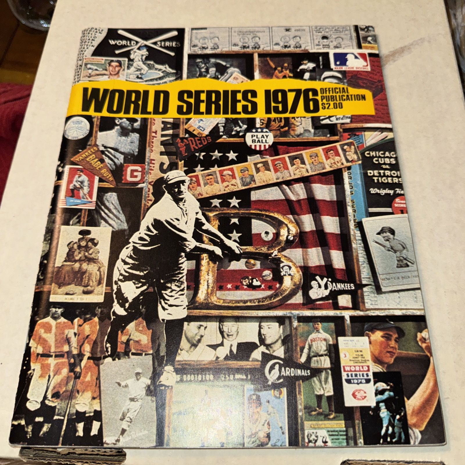 1976 NEW YORK Yankees CINCINNATI REDS Official WORLD SERIES Program ~EX+