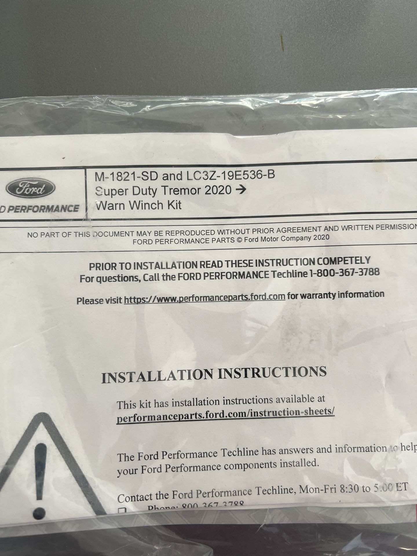 2020+ F250 Warn Winch