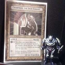 Gearfried the Iron Knight ST-06 (Card + Figurine) 1 1/2 inch Figurine ST-06 96KT