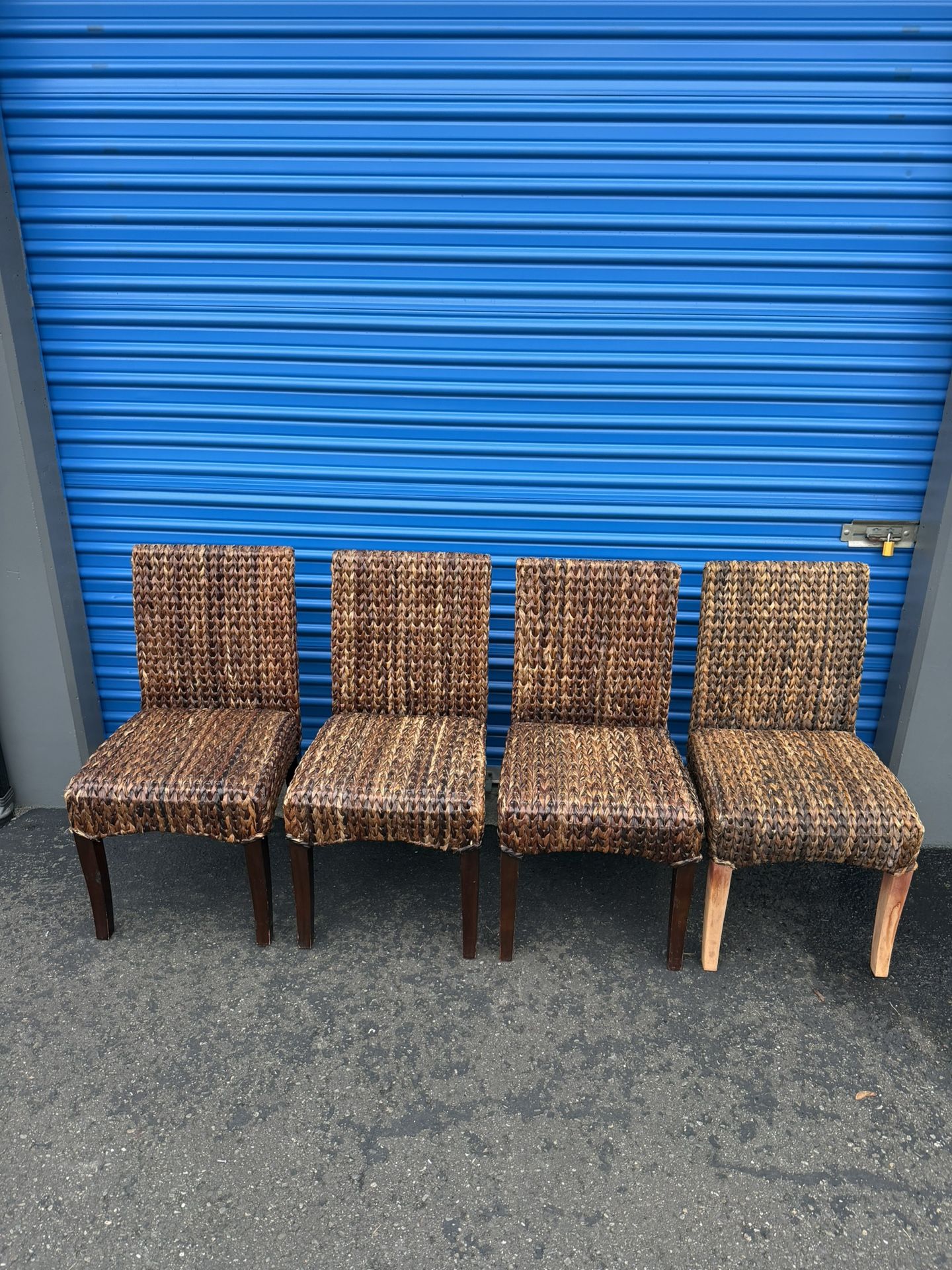 4 Pottery Barn Seagrass Dining Chair