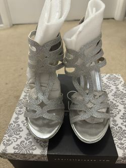 Silver Sparkling Heel