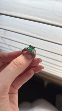 Lab Created Emerald Ring -Stauer