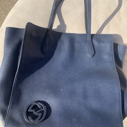 Gucci Navy Blue Purse 