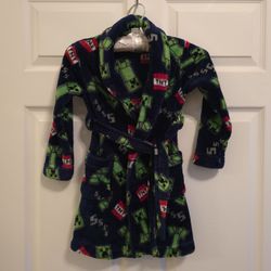 Minecraft Boys Luxe Plush Pajama Robe, Sizes 4/5
