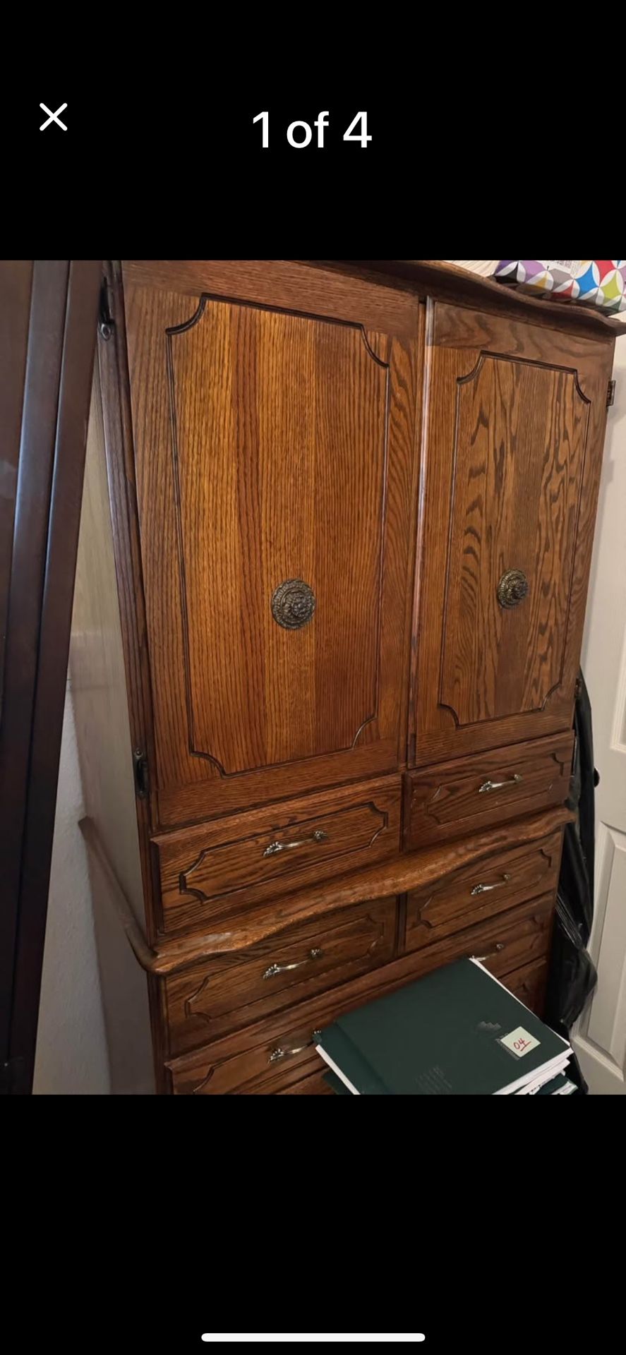Talk Oak Wardrobe Cabinet