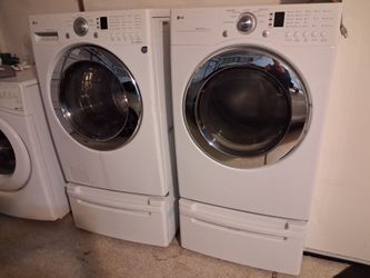 LG front loading washer and dryer