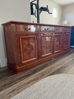 Solid wood sideboard buffet