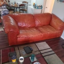 Very Nice Leathers Couch  No Tears Must Go Today  100.00 