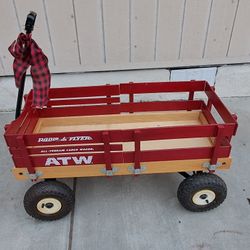 Radio Flyer wagon ATW All Terrain Wagon made in wood 
