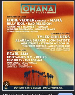 Ohana Music Festival 2026 - 3 days pass