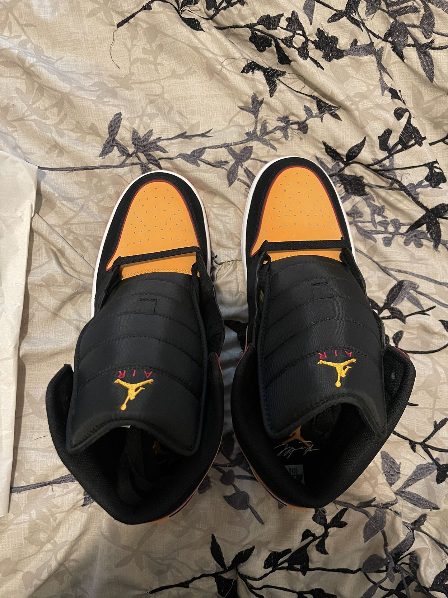 Air Jordan 1 Mid SE Orange/Red lines Rogue Cardinal 2023 Men's Shoes Size 13