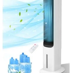 40" Evaporative Air Cooler Portable Tower Cooling Fan PRO CHOICE Oscillating Swamp Cooler, White