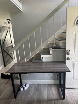 Grey desk