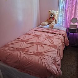 Base Bed  Frame With Mattress And Box Spring