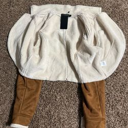 Women’s L let her brown coat