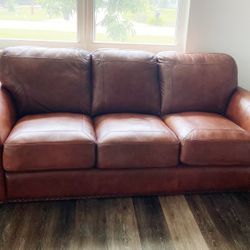Faux Leather Couch
