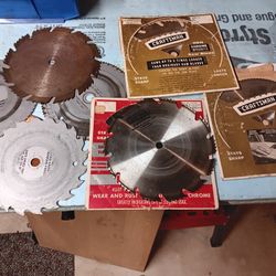 7 Used Saw Blades