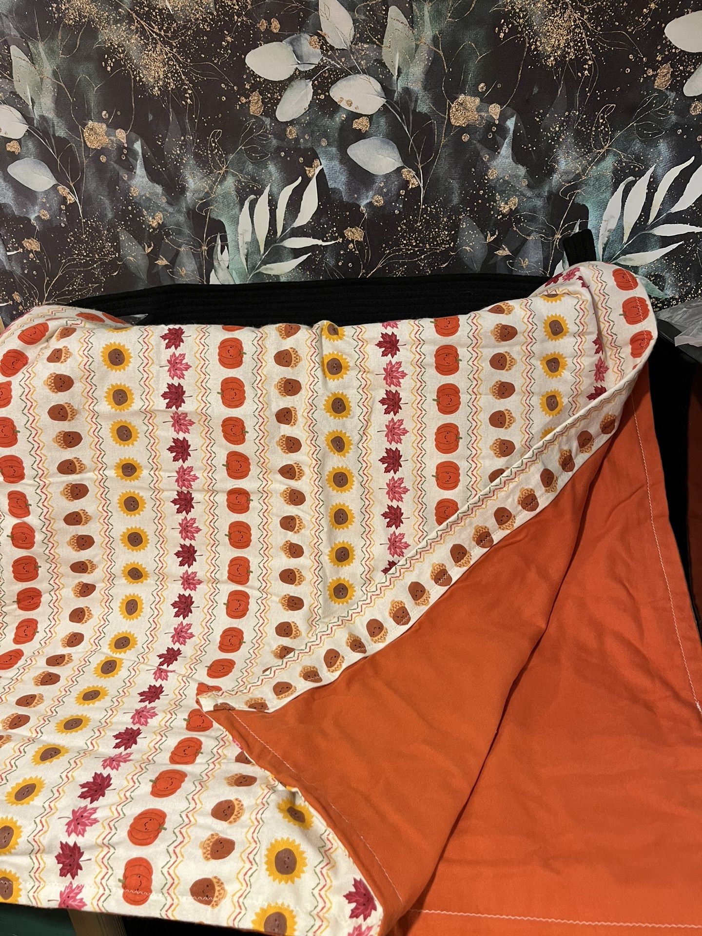 Reversible Fall Themed Blanket