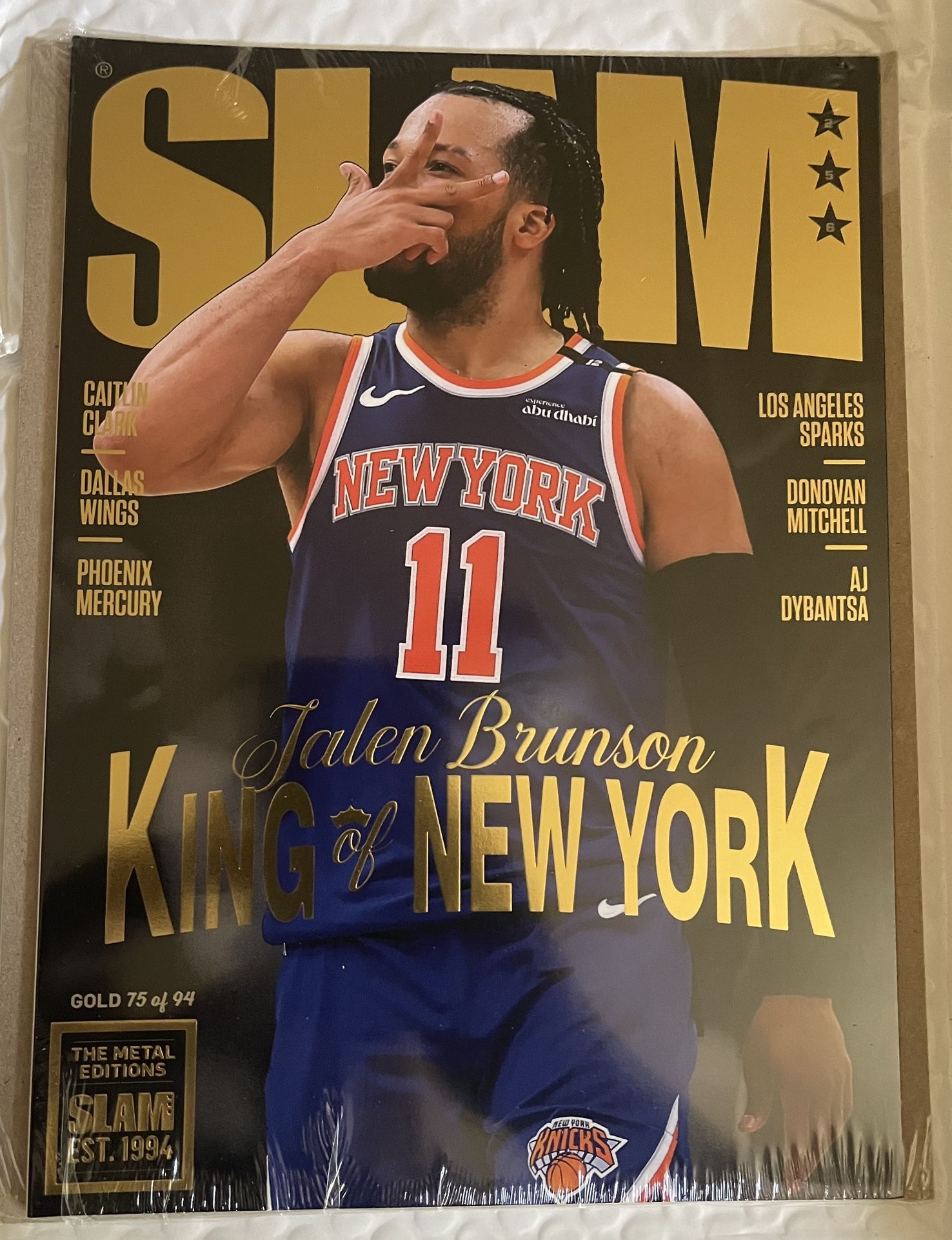 Gold Metal: SLAM Magazine 256 Jalen Brunson (#75/94)