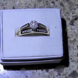 Wedding Ring 2 Piece Set