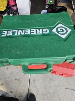 Green Lee Hydraulic punch hole set