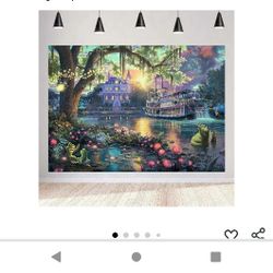 Princess and the Frog Backdrop 