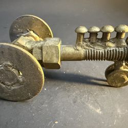 One Of A Kind Hand Made Paperweight Tractor Decor - Metal