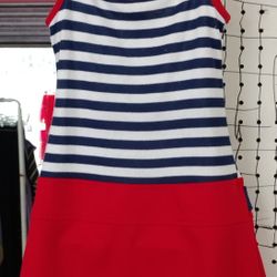 Used Girls Red White Blue Dress