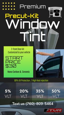 Front Door Window- Fits Any Vehicle