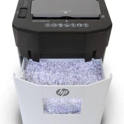 HP - Paper Shredder Micro Cut, 80-Sheet Auto Feed, Shreds Credit Cards & Staples, Heavy Duty Paper Shredder for Home Use with 3.8 Gallon Basket