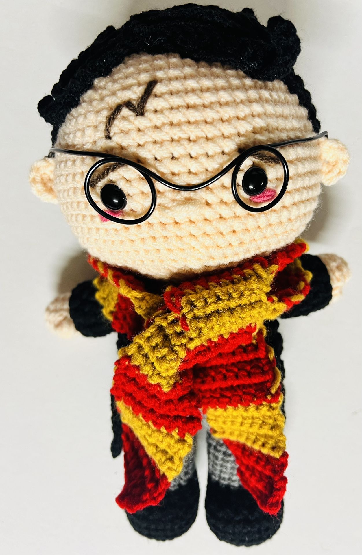 Harry Potter Wizard Crochet Doll PLUSH STuffed Amigurumi TOY handmade figure