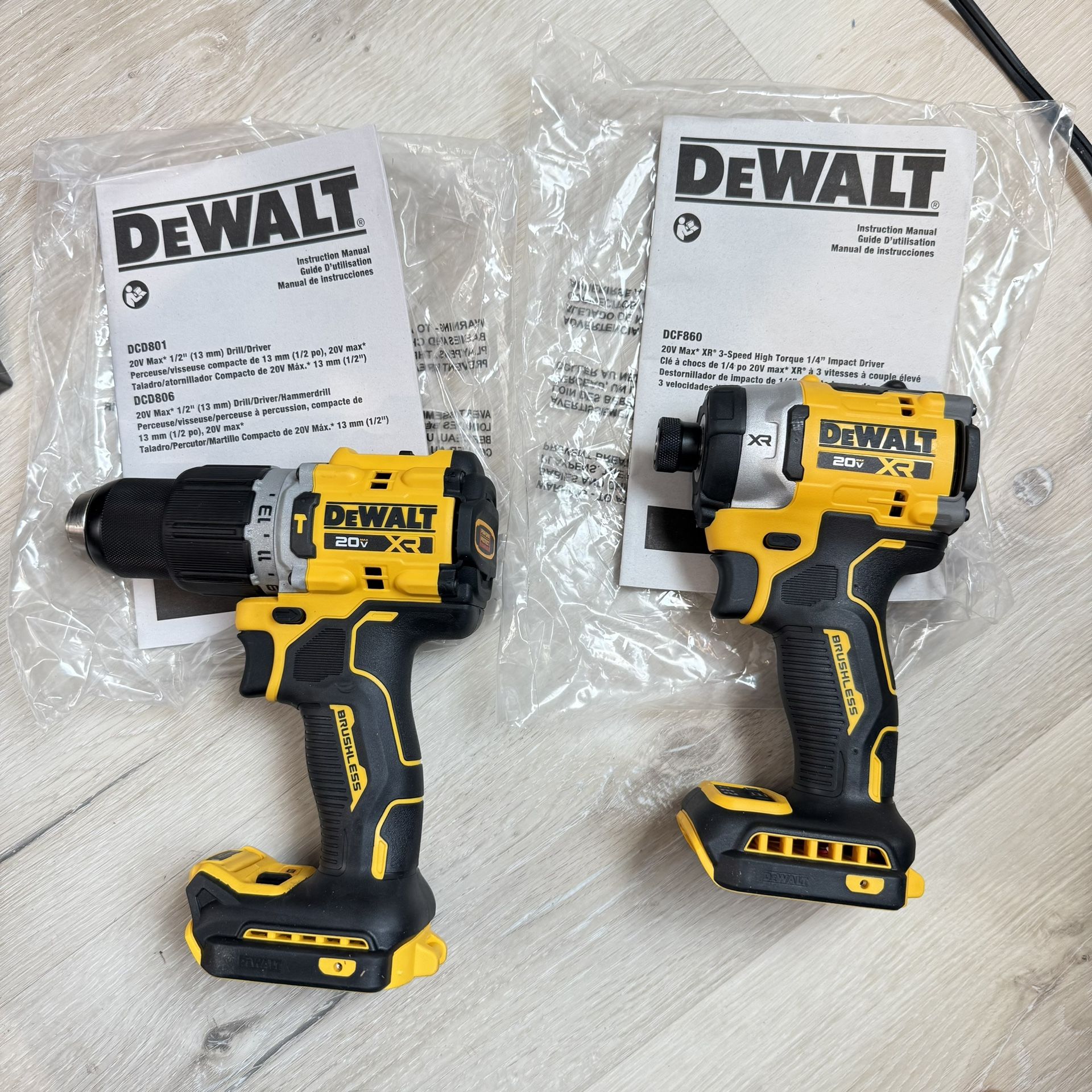 DEWALT 20Volt XR Brushless Cordless Impact Driver/Drill (2-Tool) (Tools Only)