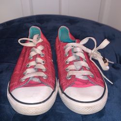 Pink Glitter Converse