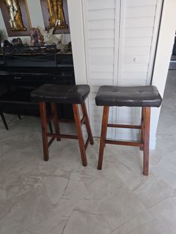 Bar stolls leather upholstered$30.each