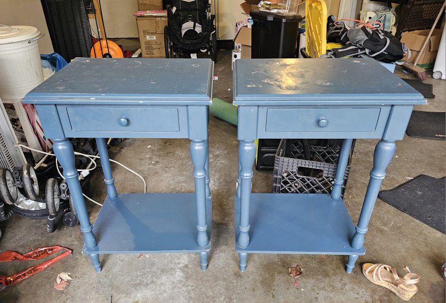 FREE Blue Side Tables