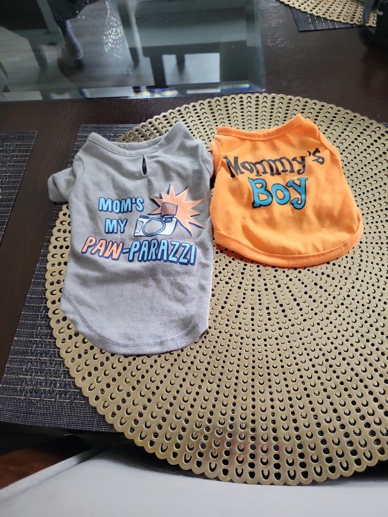 Pet outfits xxs and xs