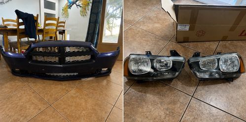 2011–2014 Dodge Charger Front End Parts (Bumper + Headlights)