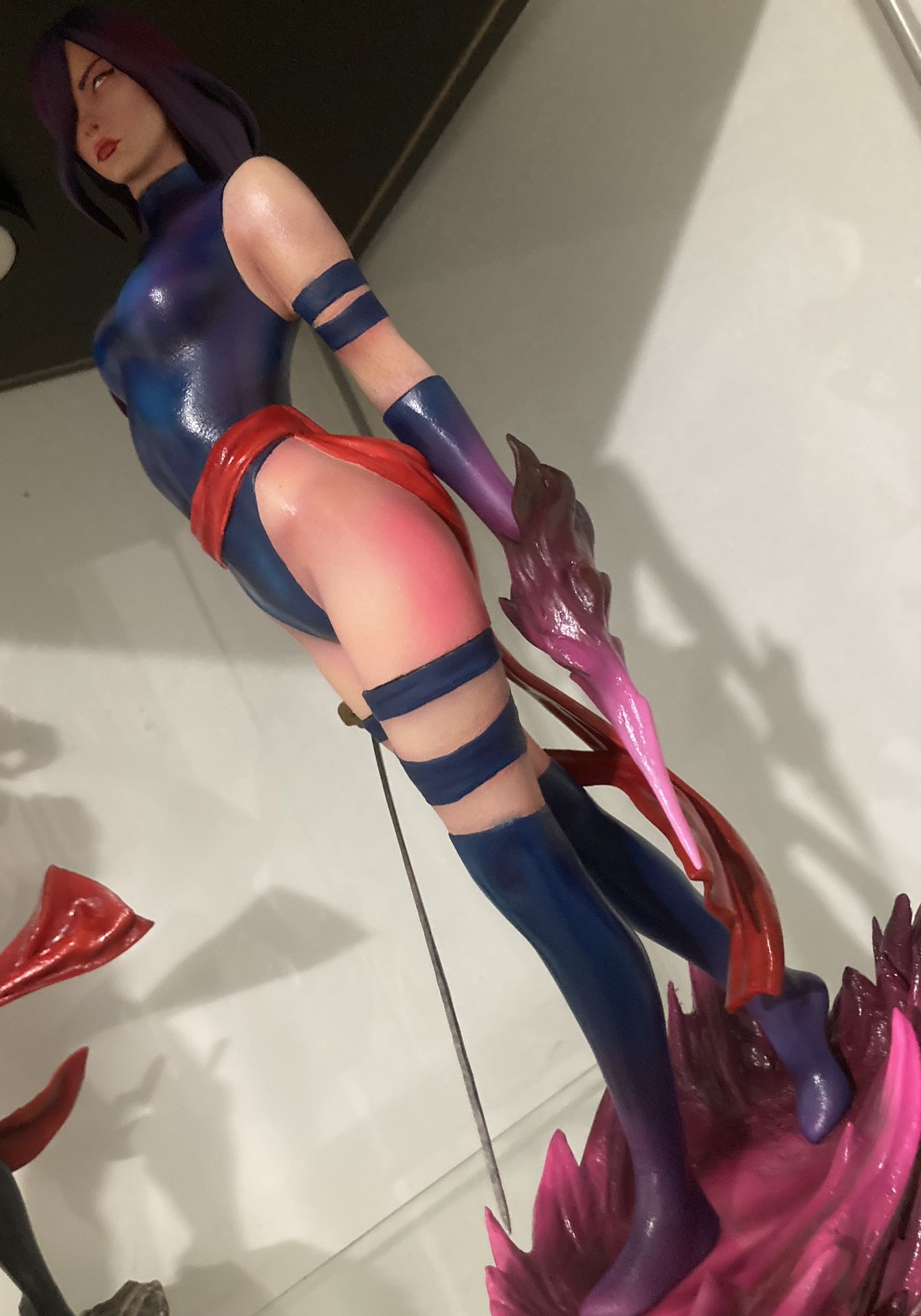 Psylocke X-Men Anime Statue Marvel 97 Figure Marvel Gift Figure 1/6 Girl Katana